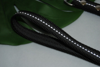 Bullyzei Leine gummiert + reflektierend 20mm x 15m ohne Schlaufe, grau